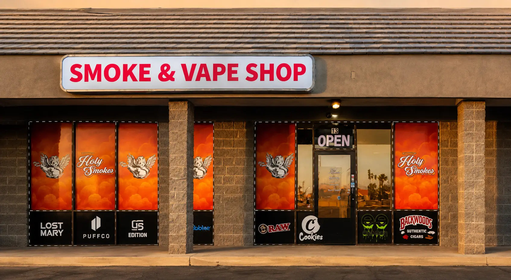 Holy Smoke 67th storefront in Glendale, Arizona